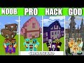 Minecraft Battle : SUBMARINE FAMILY CRAFTING CHALLENGE : NOOB vs PRO vs HACKER Minecraft Animation