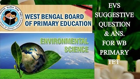 Wb primary tet 2022 ll Evs Suggestive questions & Ans. ll Important MCQs @Wasim Academy #Urdu #cdp