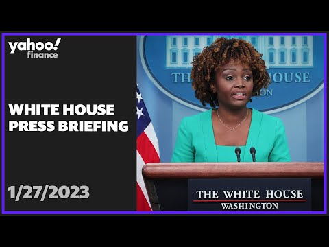 Live: white house press secretary karine jean-pierre holds briefing