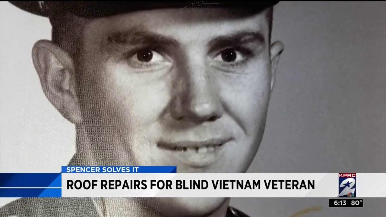 Roof repairs for blind Vietnam veteran