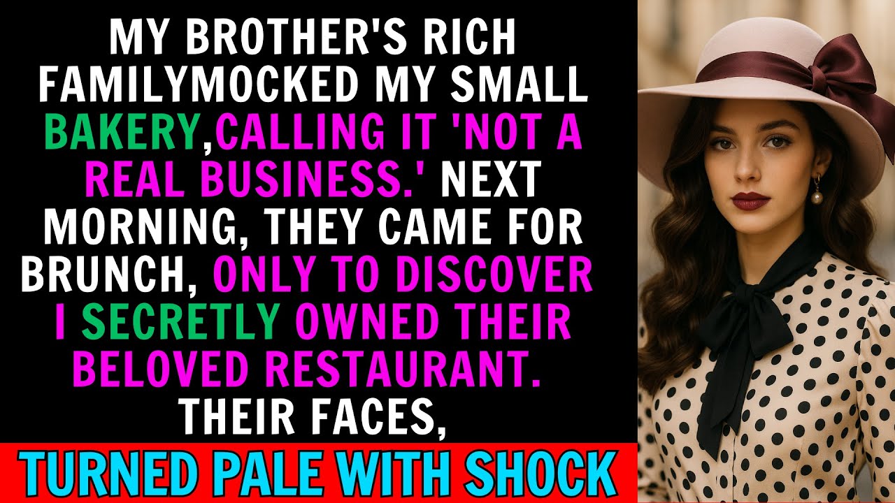 My Brother's Rich Family Mocked My Bakery – Until His Fiancée Knew I Owned Their Favorite Restaurant