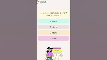 How do you select an element with id demo?