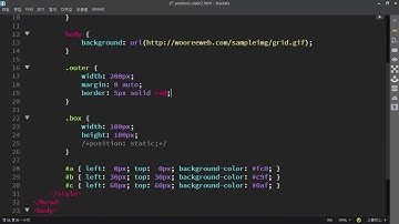 CSS 요소(element)의 기본 위치 - position: static