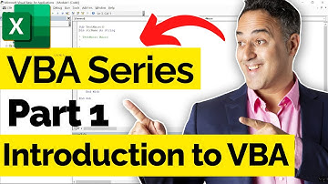 An Introduction to VBA for Excel