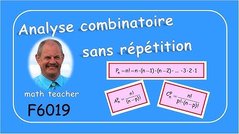 Analyse combinatoire sans répétition F6019