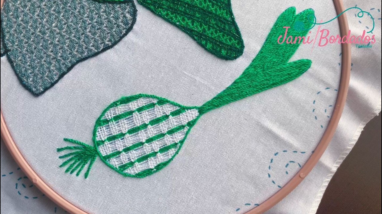 Bordado Cebolla 1 #embroidery #bordado #tutorial