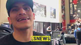 Vergil Ortiz walking into the weigh in like a boss - Esnews Boxing