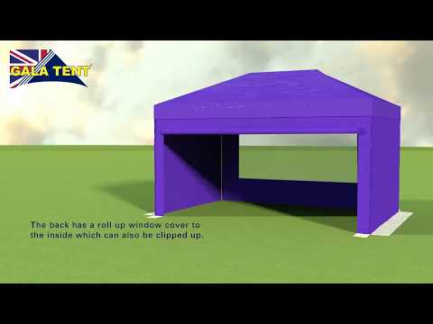 3m x 4.5m How To Erect A Purple Gala Tent Pro-40 Gala Shade Gazebo Assembly Instructions