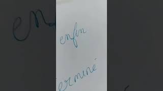 Manuscrit écrit et envoyé