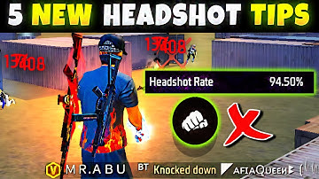 5 Easy Tricks for 90% Headshot rate (beginner/ intermediate) 2023- freefire