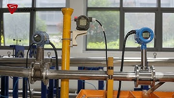 Comate digital vortex flowmeters anti-virbation contrast test