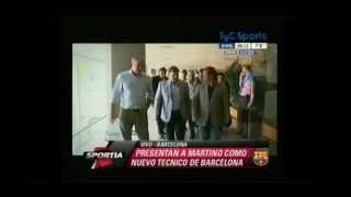 El video que Barcelona le armó a Martino