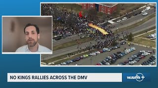 Pro-democracy researcher discusses protest efficacy as thousands march in No Kings Day rallies