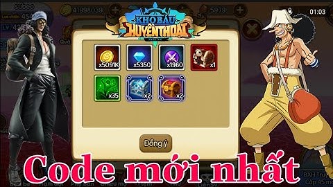 Code Kho Báu Huyền Thoại bản Việt Nam mới nhất| Code Chung all sever 17/05/2021.
