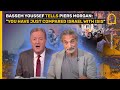 Bassem Youssef tells Piers Morgan: "You have just compared Israel with Isis"