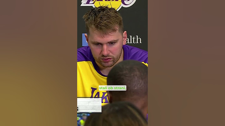 24UR Šport | Luka Dončić o podpori Lakersov na tekmi z Dallasom, 10. 4. 2025