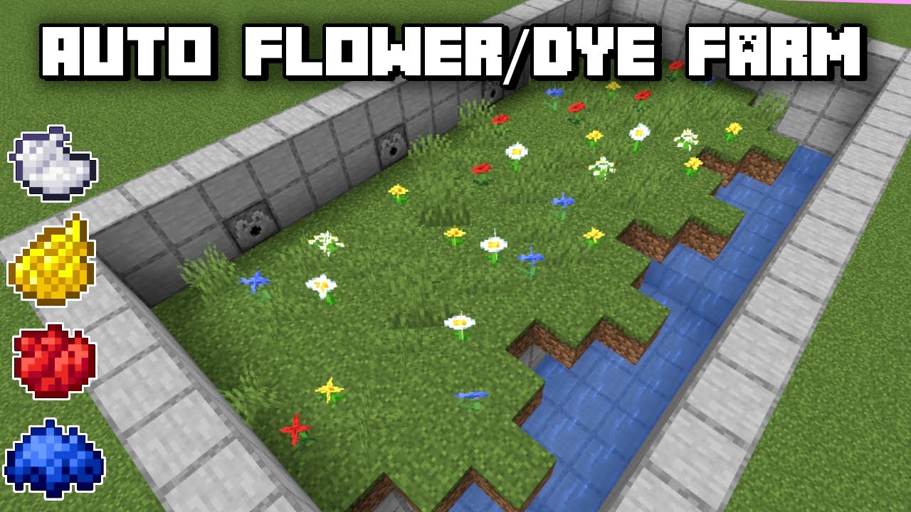 MINECRAFT  How to Make Blue Dye! 1.16.4 