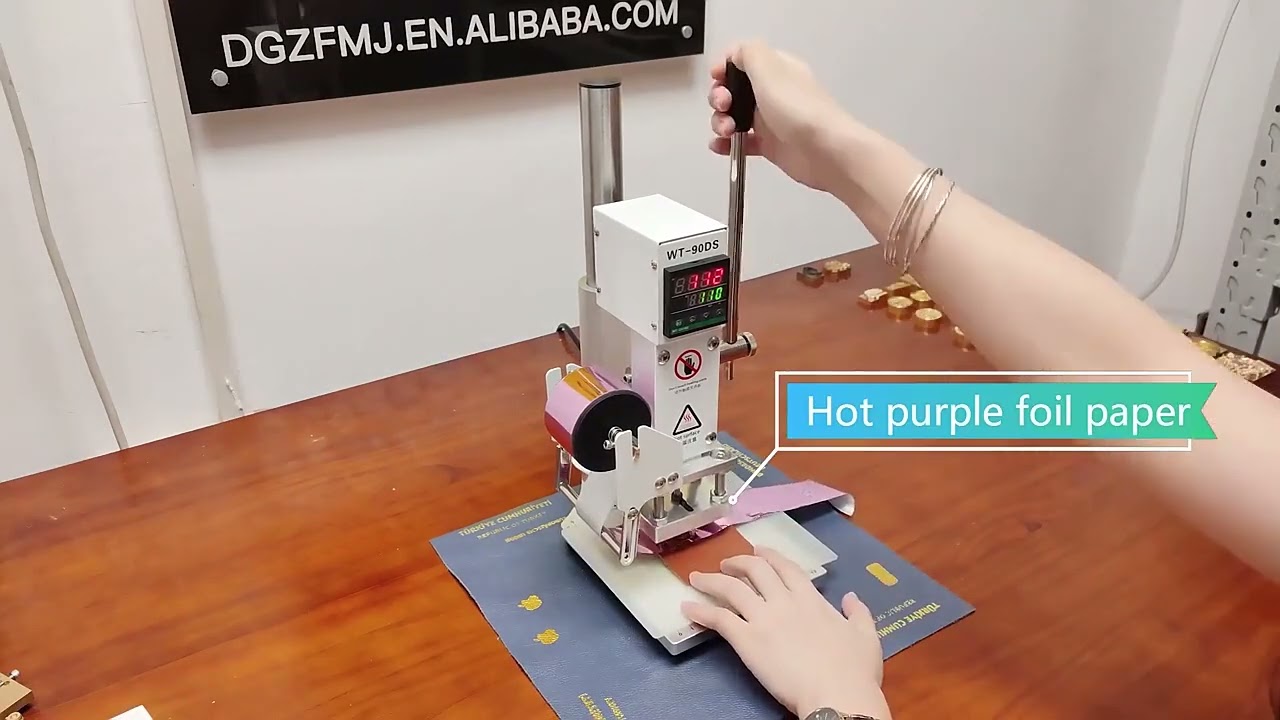 Digital Hot Foil Stamping Machine Small Hot Stamping Machine for Foil Printing Leather Embossing