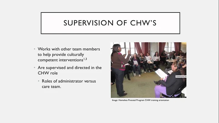 The Role of the Community Health Worker