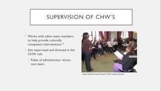The Role of the Community Health Worker