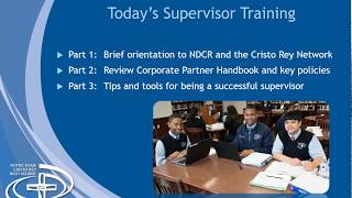 Corporate Work Study Program / Supervisor Training 2017-2018
