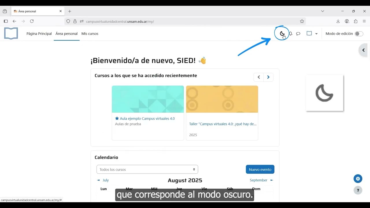Guía rápida: Actualizaciones moodle 4.0 - Acceso