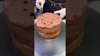 making full chocolate cake #dessert #chocolate #cakedecoration
