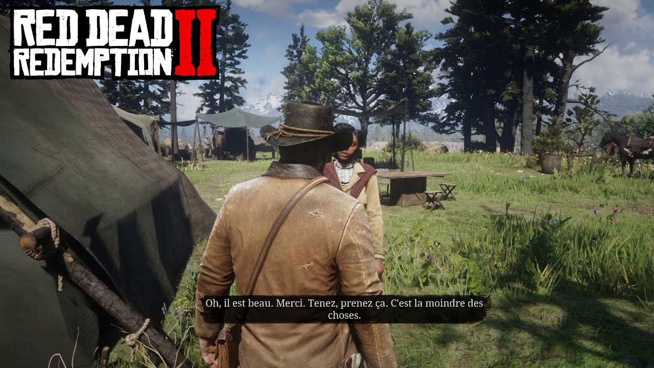 RDR2 Arthur donne un collier à Tilly Dialogue caché YouTube