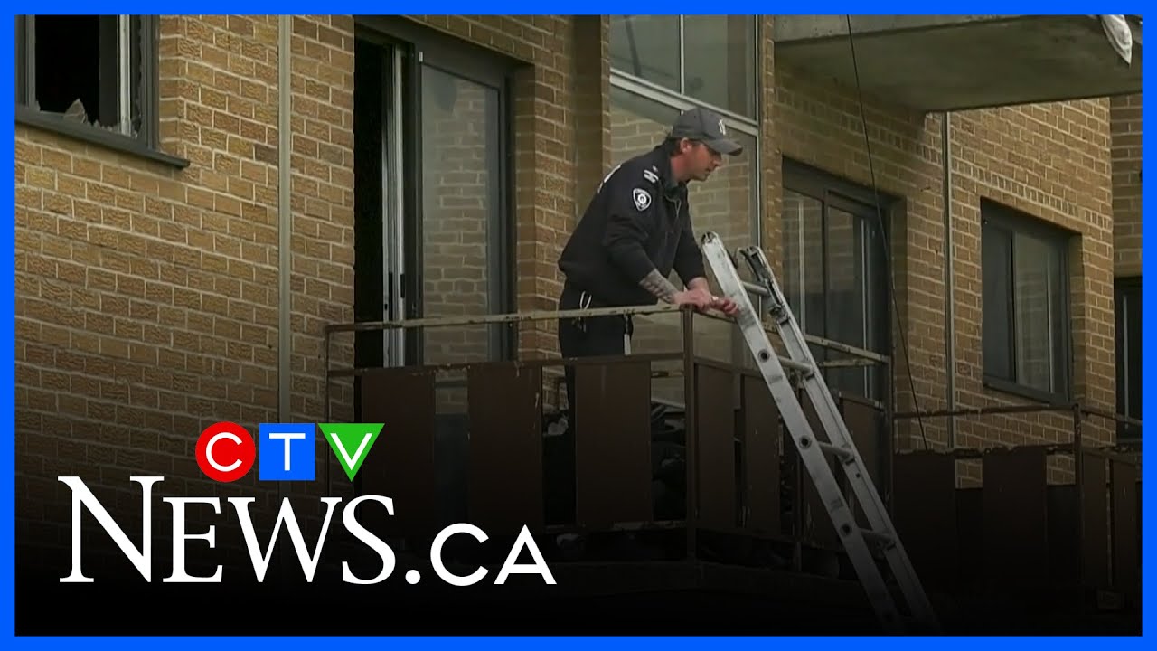 One displaced in apartment fire - YouTube