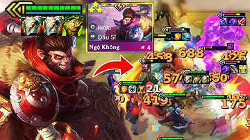 HOÁ THÁNH XOAY NHƯ CHONG CHÓNG TRE 1 SKILL = QUÉT SẠCH TEAM ĐỊCH VỚI WUKONG 3 SAO ĐTCL MÙA 16