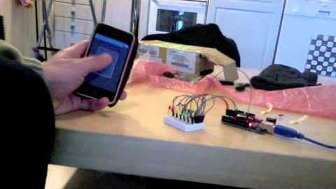 Arduino and TouchOSC LED test