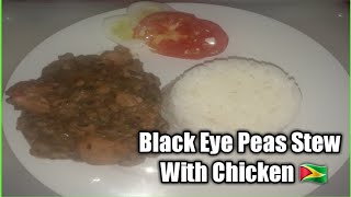 How To Make Black Eye Peas Stew With Chicken Step By Step /Cooking With Afton ??