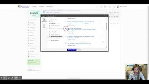How to import questions from resource question bank into a Schoology quiz