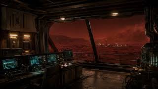 Mars Colony Night Shift Control Room | Futuristic Sci-Fi Soundscape