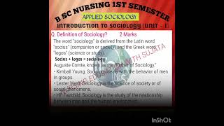 NURSING NOTES ... # NURSING STUDY MATERIALS ... # NURSING SOCIOLOGY NOTES ...