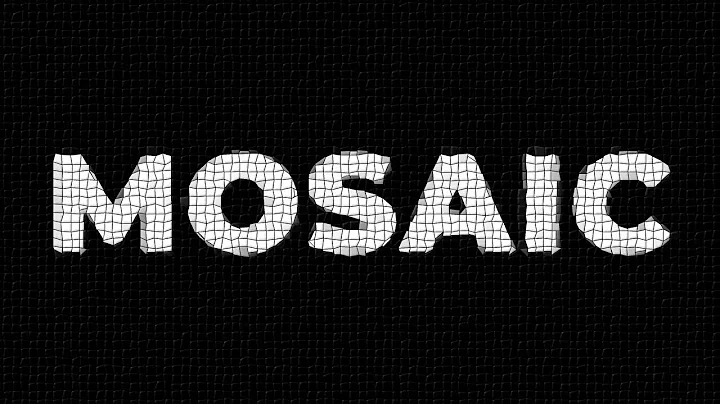 GIMP Tutorial: Mosaic Text Effect