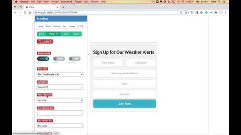 Align Fields Horizontal