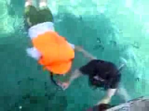 Mylene Rivera in Looc Bay Fish Sanctuary in Looc, ...