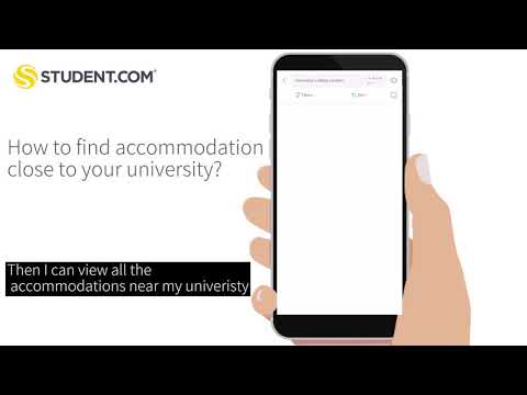 How to find accommodation on our app - search by your university