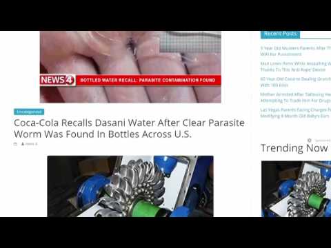 parásito dasani en botella