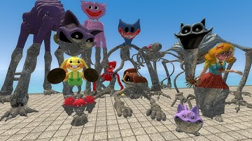 TURNING ALL POPPY PLAYTIME CHAPTER 3 CHARACTERS INTO STATUES! In Garry