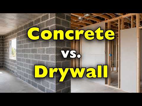 Why Do Some Houses Have Concrete Walls While Others Use Drywall?