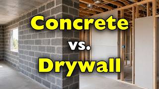 Why Do Some Houses Have Concrete Walls While Others Use Drywall?