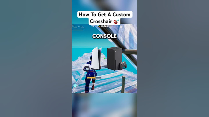 How to get a Custom Crosshair on Fortnite (PC & Console) #fortnite