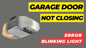 How to: Close Garage Door with blinking lights before permanent fix on sensors.