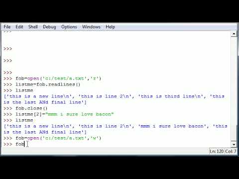 Bobprep Python Programming Tutorial   43   Writing Lines