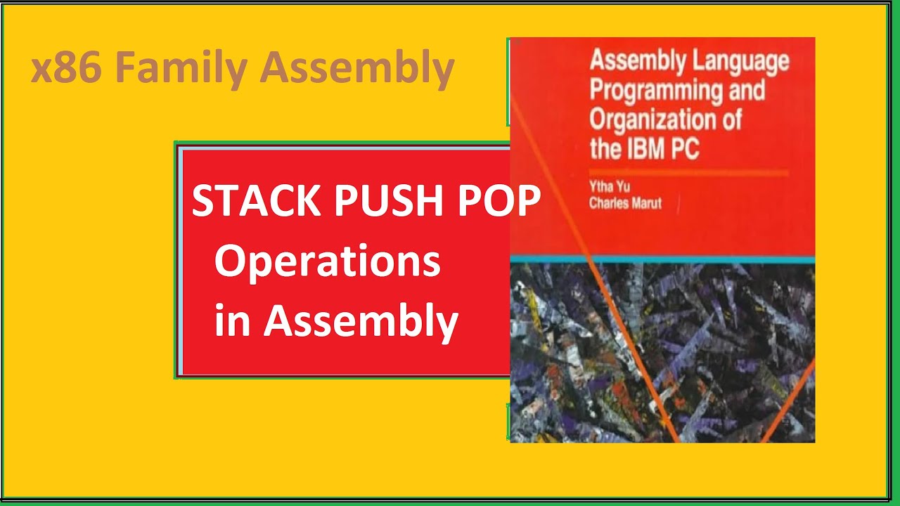 Computer Organization and Assembly Language | Stack Push Pop Operations ...