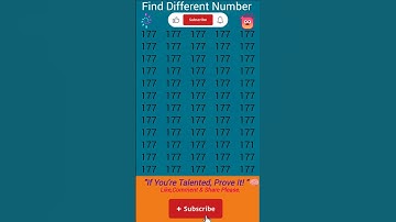 Vind anders. #quiz #feiten #gk #oneven #getallenpuzzel #iqtest #viraal #leukepuzzel #shorts