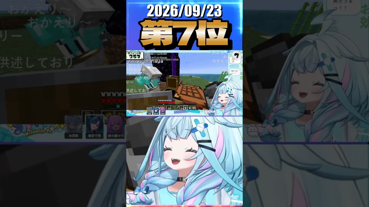 9/23 草コメント数ランキング第7位 #水宮枢 3時間7分ごろ