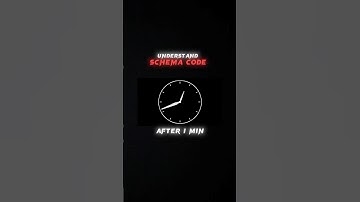 Understand schema code in one minute.#programming #coading #javascript #nodejs #webdesign #html #css
